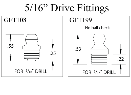 5/16 Drive Fittings