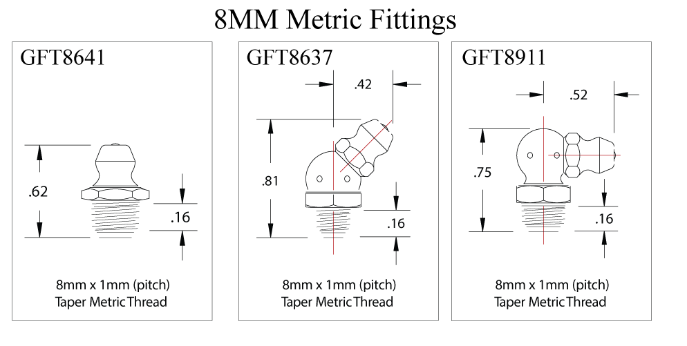 8mm Fittings